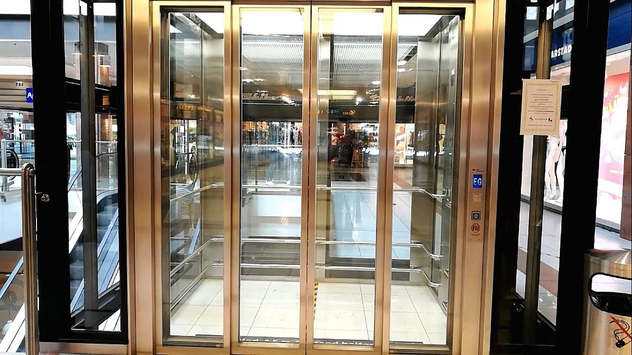 BECK Aufzug vom Baujahr 2020 , Neuer Aufzug im Frankencenter Nürnberg [UHD-4K_60-FPS]