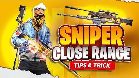 Sniper  Top 5 close range tips and tricks || with best HUD || Free fire sniper tips and tricks||