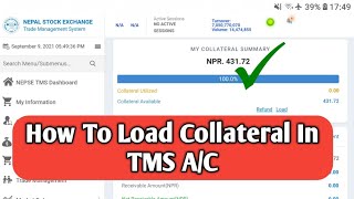 How To Load Collateral In TMS From Connect IPS | Load Collateral Online