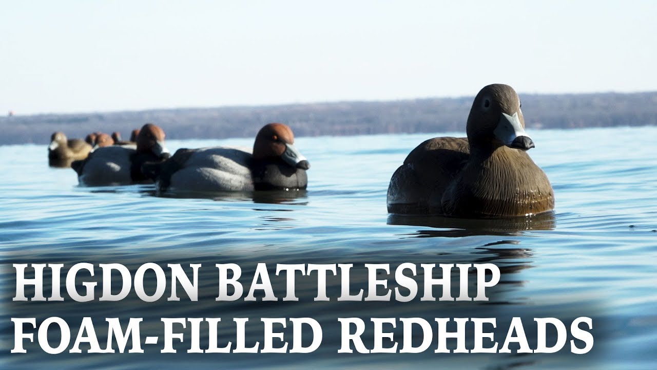Higdon Battleship Foam-Filled Redhead Decoys
