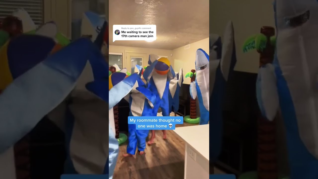 17th Cameraman Joins Viral Dancing Sharks Shorts Leftshark SharkGuy KatyPerry CaliforniaGurls