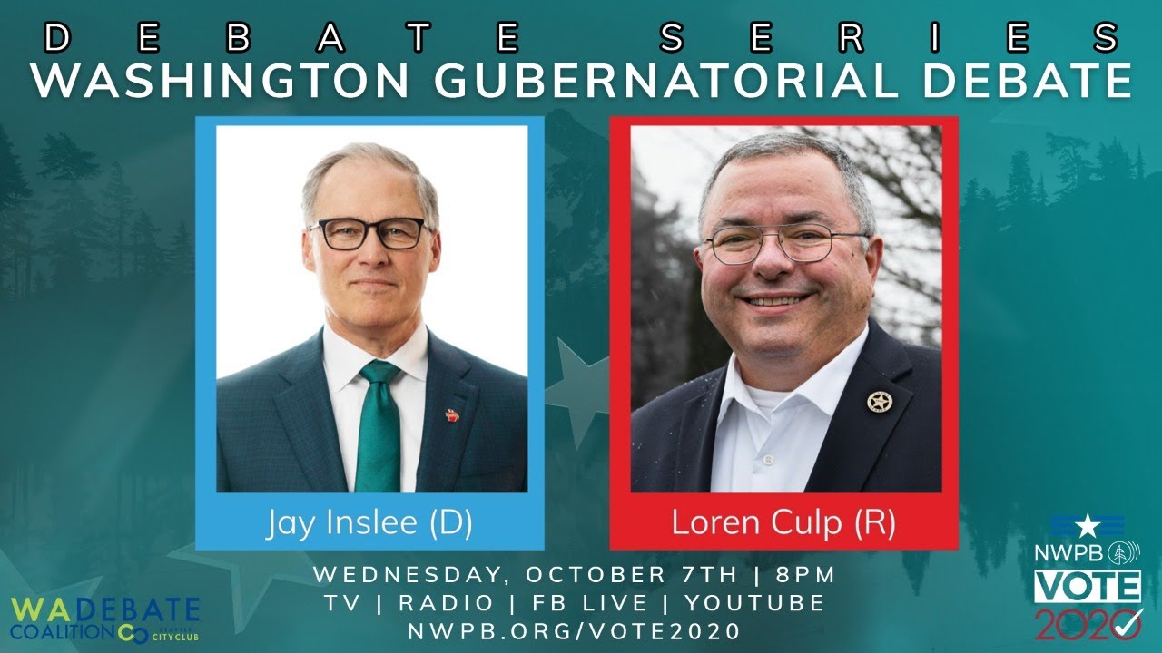 NWPB Vote 2020 Washington Gubernatorial Debate YouTube