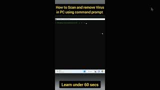 How to Scan & Remove Viruses from PC using command prompt #shorts #cmd #tutorial #coding screenshot 4