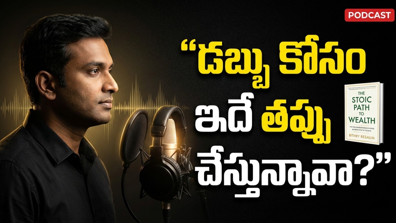 డబ్బు కోసం పరిగెత్తితే ఓటమే | Stoic Path to Wealth Telugu Podcast @UnlockThought1