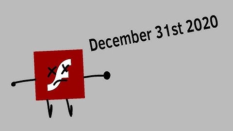 Adobe Flash Player, is going to end support