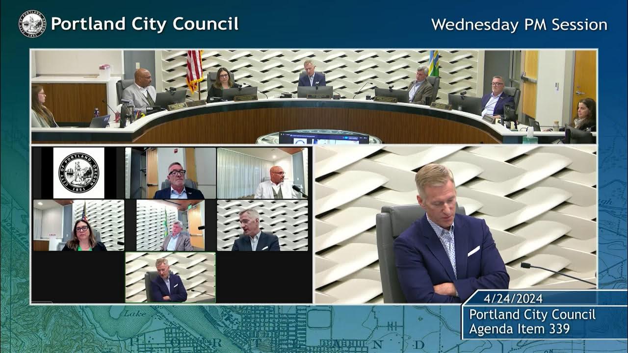 Portland City Council Meeting PM Session 04/24/24 YouTube