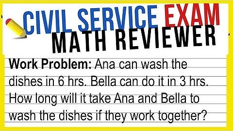 MATH Work Problems Part 1 | UPCAT | Civil Service Exam | LET Reviewer