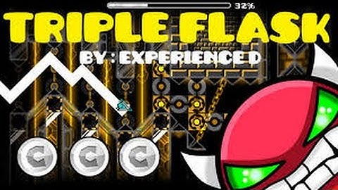 Geometry dash I triple flask I Very Easy demon ! 3/3 user coins !