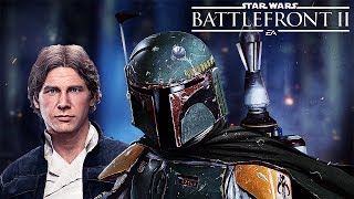 Han Solo and Boba Fett Gameplay! (Star Wars Battlefront 2)