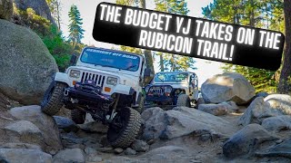 The BUDGET JEEP YJ Takes On THE RUBICON TRAIL! Did He Make It Though?  Watch Now!