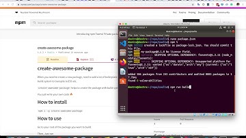 create-awesome-package - An npm CLI to bootstrap your package
