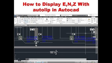 How to display Northing ,Easting And Elevation With Auto lisp