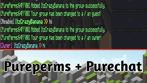 (Pocketmine Plugin) [PurePerms/PureChat)