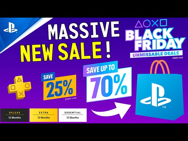 HUGE PlayStation BLACK FRIDAY Sale Revealed! PS PLUS CHEAPER