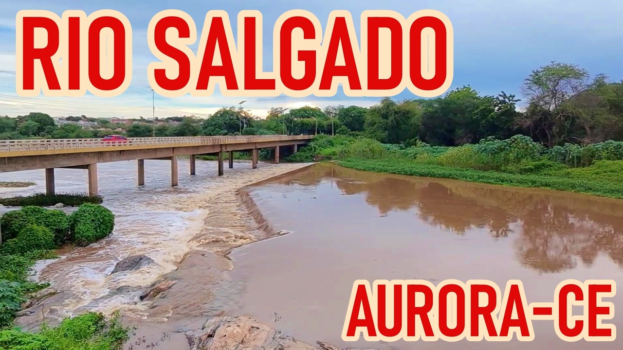 CHEIA NO RIO SALGADO EM AURORA ÁGUAS PARA AÇUDE CASTANHÃO CEARÁ HOJE 03/03/2026