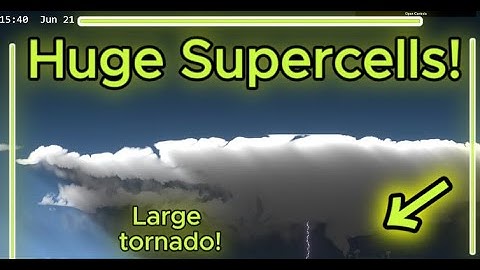 Massive Supercell thunderstorms with large and violent tornado! | 2d Weather Sandbox