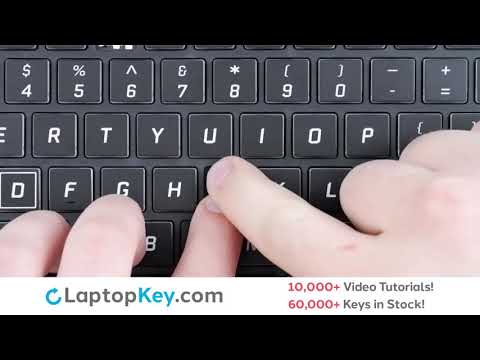 Single Laptop Keyboard Keys Repair Guide  Clevo P Series P955HR Eluctronic Pro Notebook N870HP