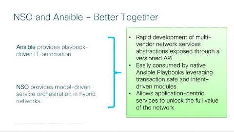 Leveraging the benefits of both Ansible and Cisco