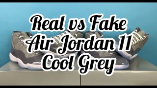 Real vs Fake - Air Jordan 11 Cool Grey - KICKWHO GODKILLER