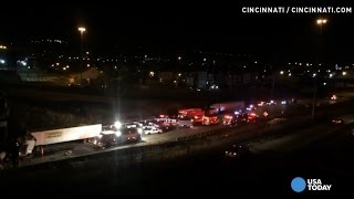Driver lucky to survive I-75 Cincinnati bridge collapse