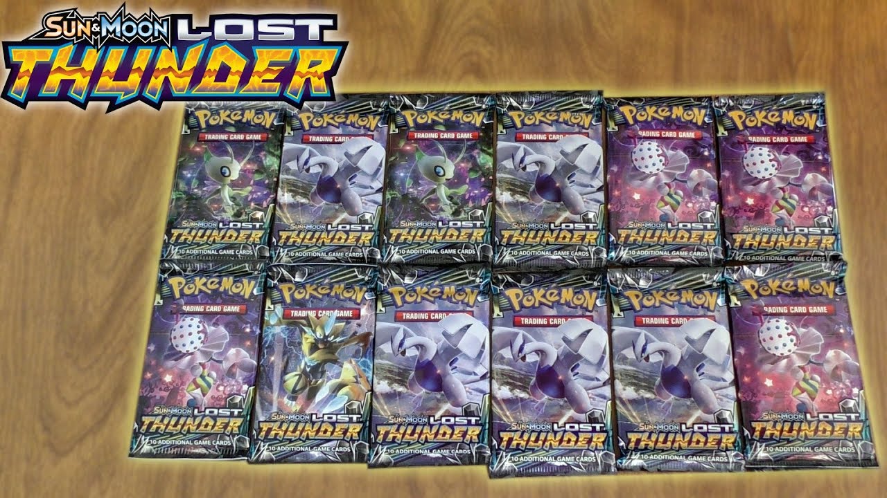 pokemon lost thunder 3 card pack S&M Lost Thunder - 3 Card