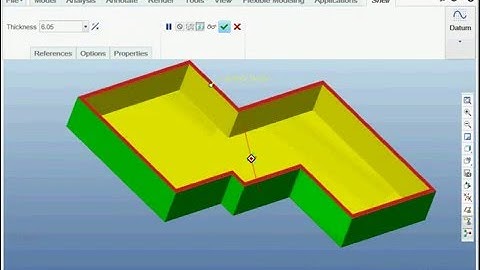 Creo - Pro-E - Tutorials 018 Creating a Parting Surface Using Fill Loops