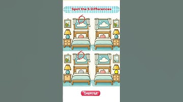 Can You Find All 5 Differences⁉️ Part7️⃣ #shorts #SpotTheDifference