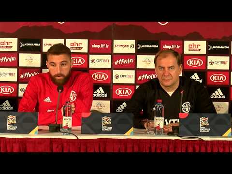 ვლადიმირ ვაისისა და გურამ კაშიას პრესკონფერენცია ლატვიასთან მატჩამდე