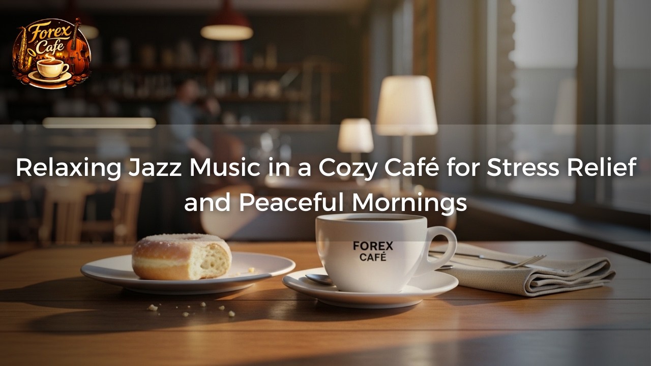 Relaxing Jazz Music in a Cozy Café for Stress Relief and Peaceful Mornings
