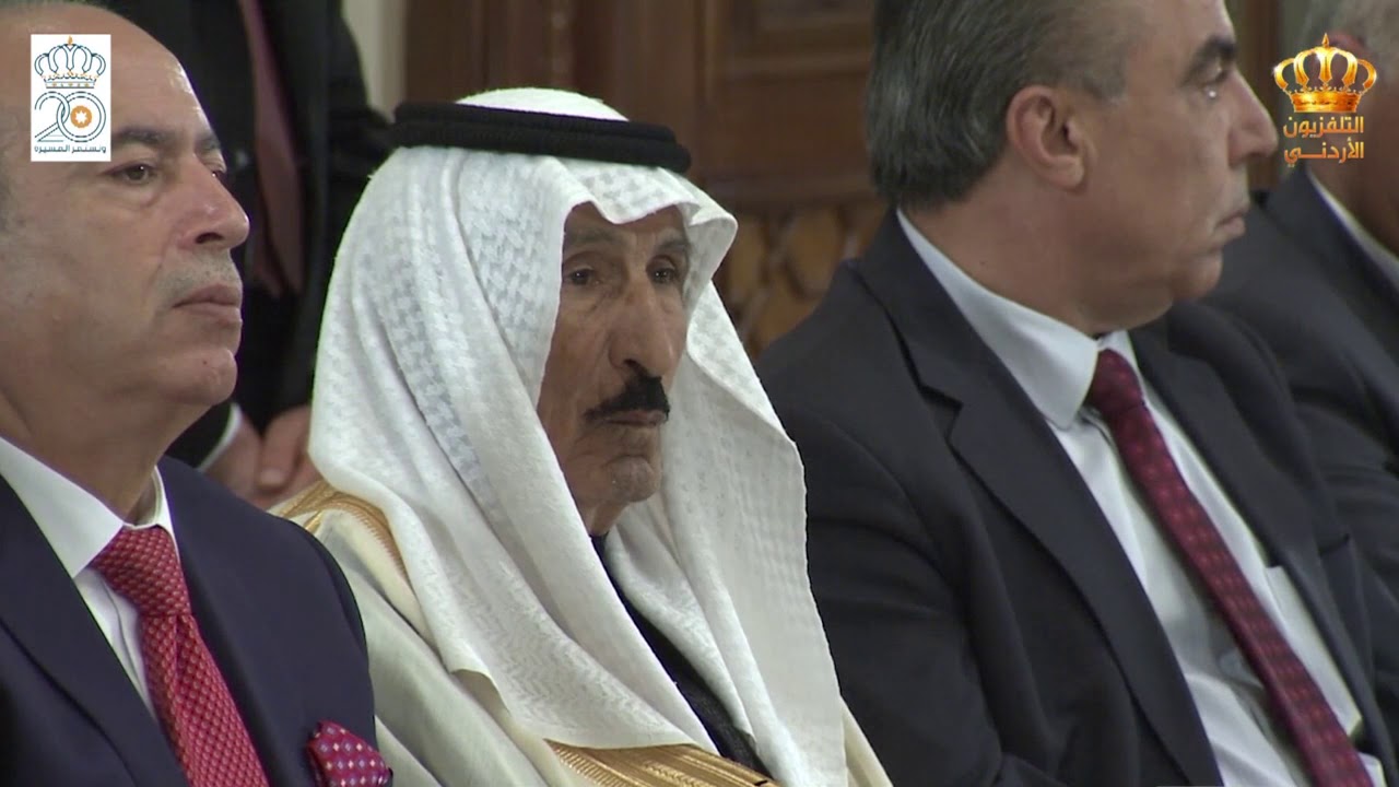 التسجيل الكامل للقاء جلالة الملك مع وجهاء وممثلي أبناء وبنات عشائر العجارمه في مجلس بسمان