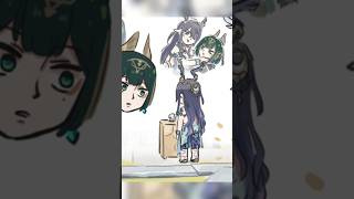 Jahoda was stunned to see his boss 😂 (Genshin Impact comic) #never #lauma #jahoda #flins #varka