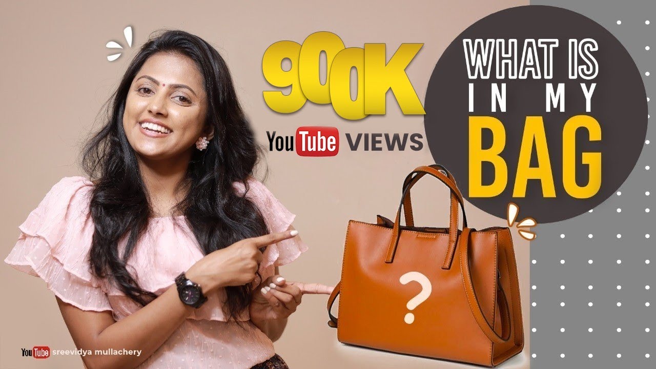 എന്റെ ബാഗിൽ എന്തൊക്കെ ഉണ്ട്?? | What's in My Bag | Sreevidya Mullachery | YOLO Vlog - 02 |