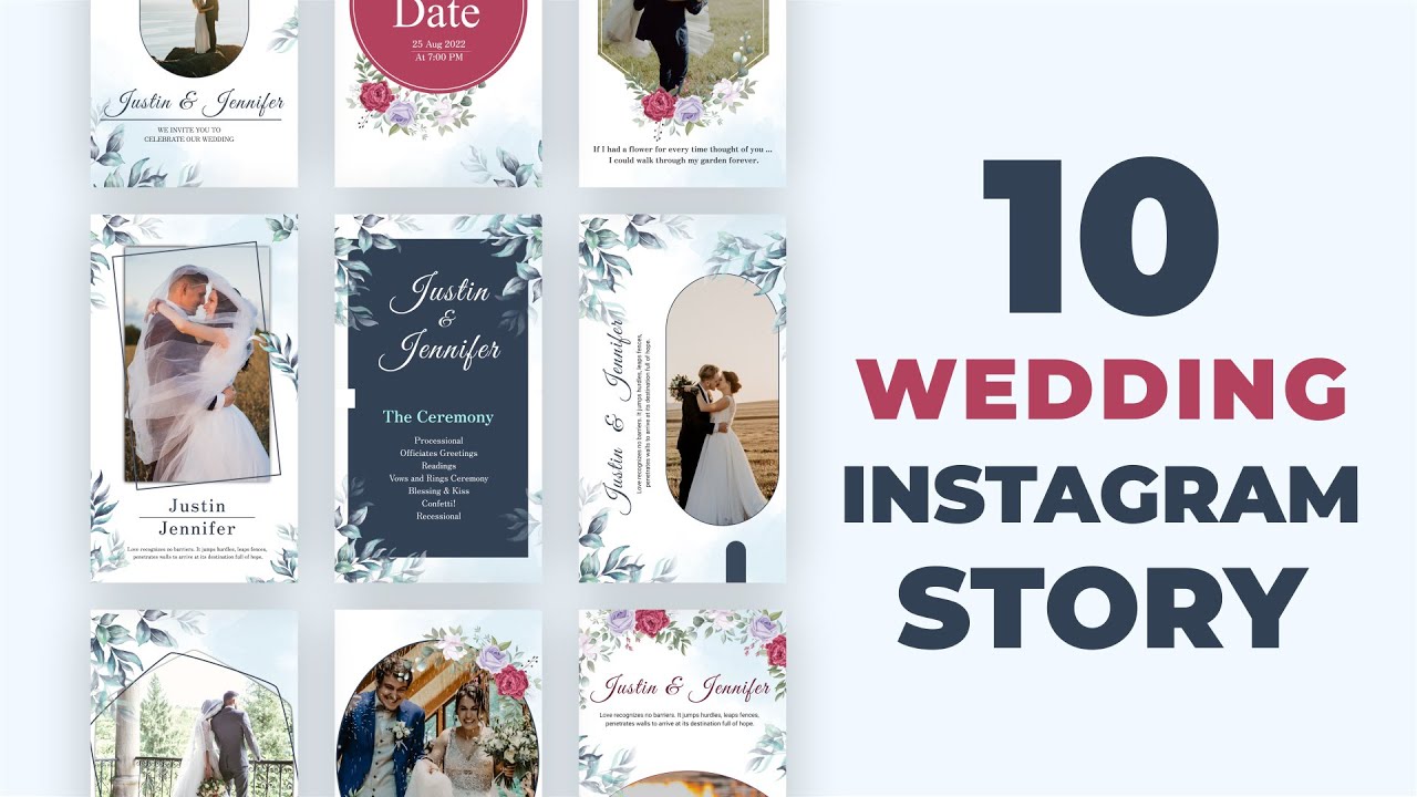 Wedding Invitation Instagram Stories After Effects Templates