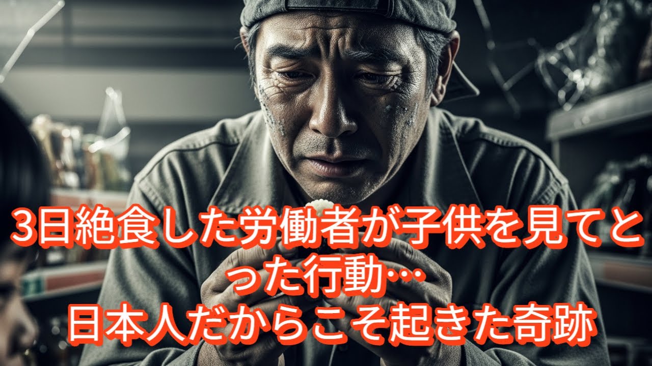 3日絶食した労働者が子供を見てとった行動… 日本人だからこそ起きた奇跡