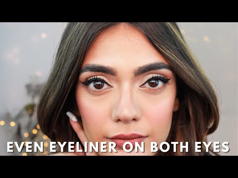 2 WAYS of getting an even eyeliner on BOTH your eyes