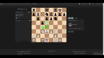 #3 - Me playing with White at Lichess.org (3+0 minutes)