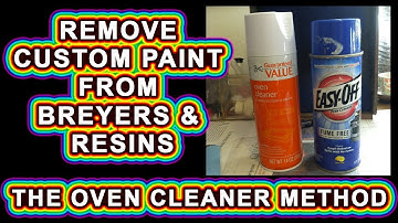 How to remove custom paint from a Breyer or Resin Model Horse with Oven Cleaner