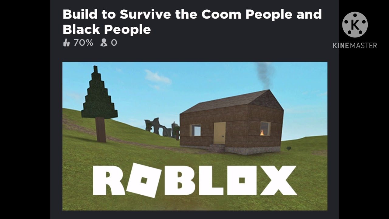 Build To Survive The Coom People And Black People Youtube - roblox build to survive black people