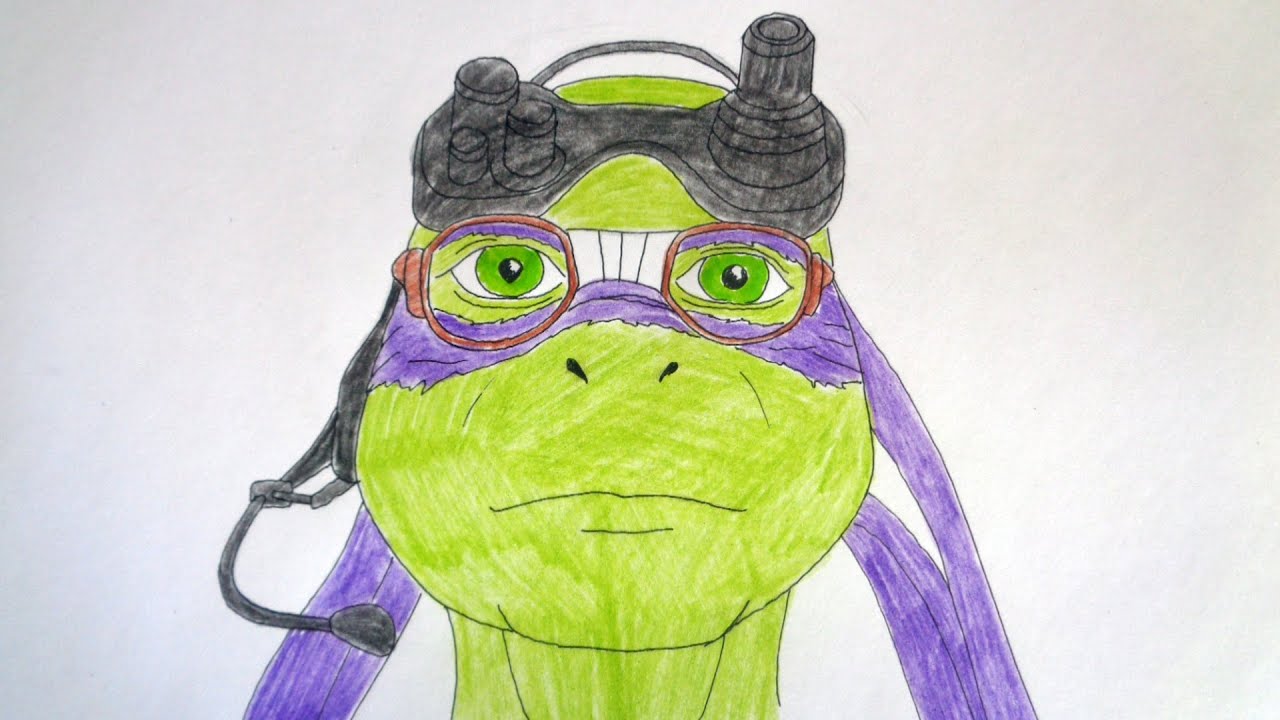 How to draw Donatello from ninja turtles movie 2014 - YouTube