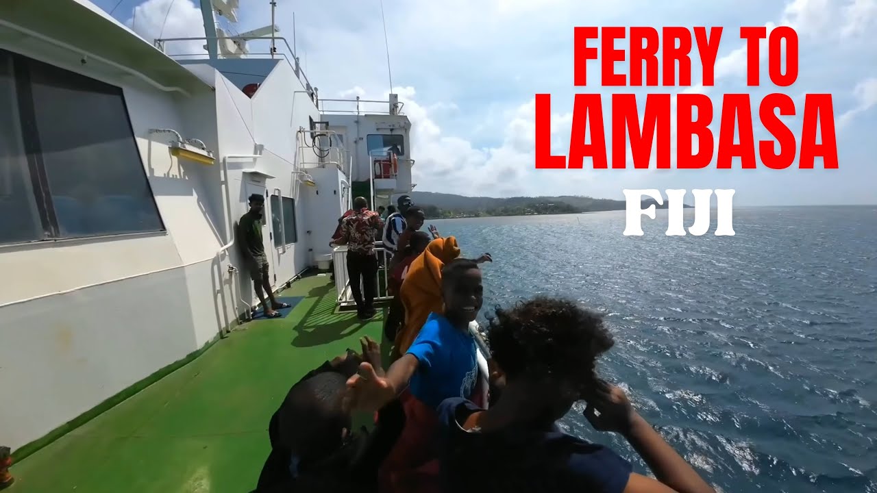 Catching a Ferry to Lambasa Fiji.