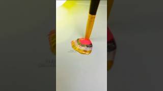 Glit & vivid cerise One Stroke Relax 🎨 .Relaxing Satisfying #youtubeshorts #shortsfeed #art #colors