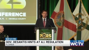 Gov. DeSantis discusses AI at law enforcement conference on Tuesday