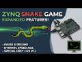 Snake Game with Advanced Features: Co-Design, Dynamic Speed using Zynq board | FPGA Works