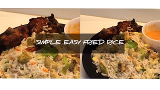 simple and tasty fried rice recipe| easy and delicious |#chickenfriedrice #eggfriedricerecipe
