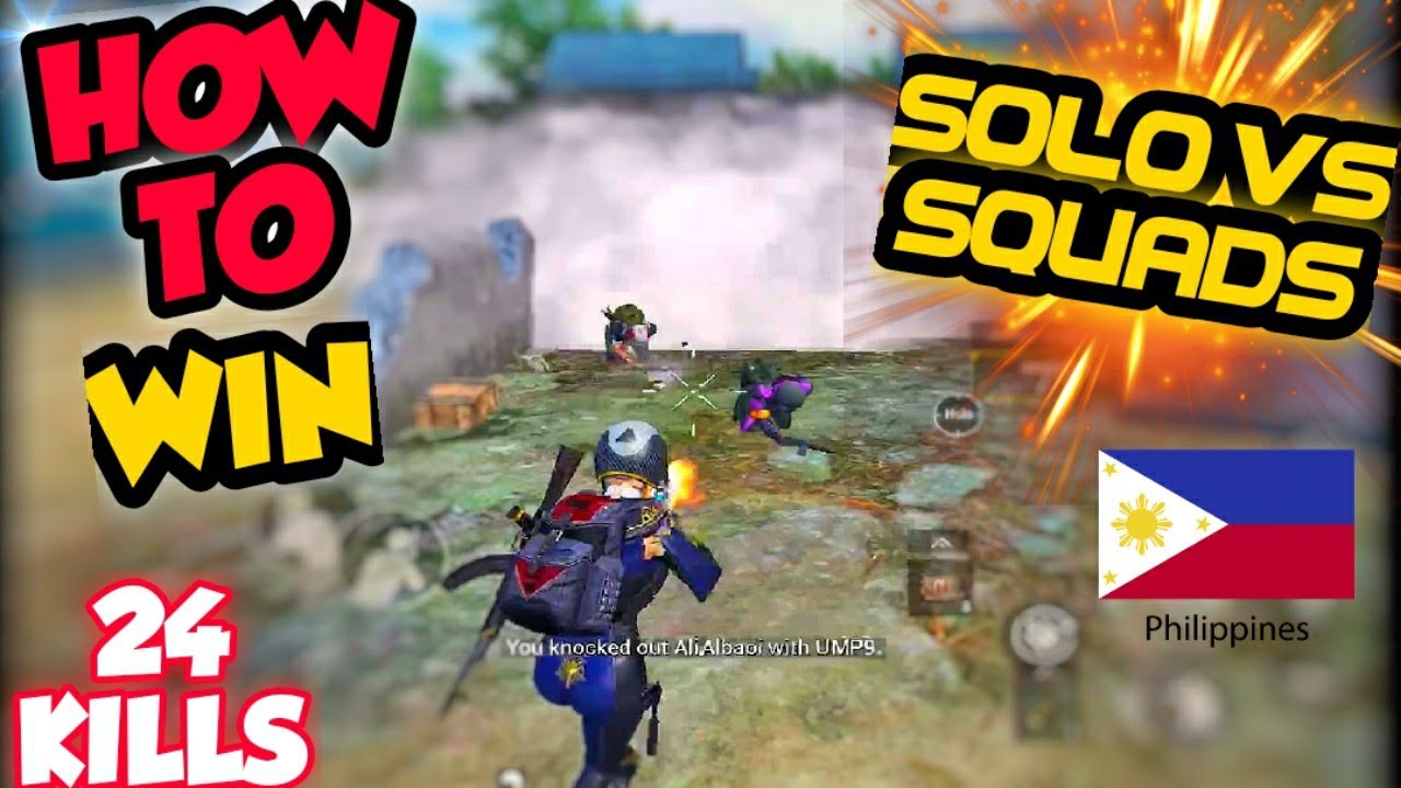 This is my secret to win SOLO VS SQUADS | 24 KILLS PUBG MOBILE - YouTube