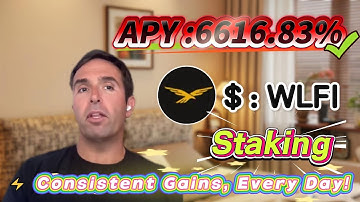 📊 Solana WLFI staking tutorial revealed — high 6616.83% APY and consistent rewards explained!