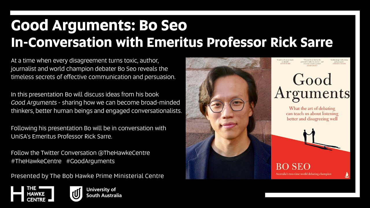 Good arguments bo seo in conversation with rick sarre youtube