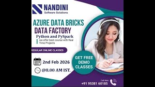 Azure Data Engineer | Beginners &amp; Advanced | Real Time Online Training | 9538160185 |NandiniSoftware