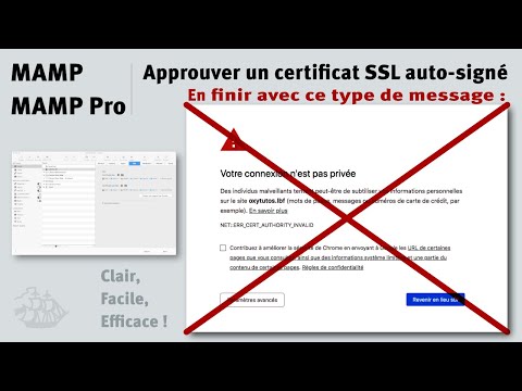 MAMP : Approuver un certificat SSL auto signé