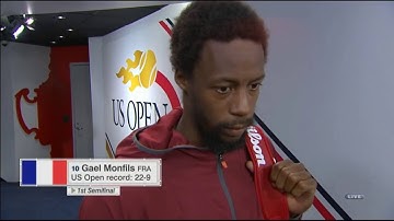 07 US OPEN 2016   Gael Monfils vs  Novak Djokovic   Pre Match INTERVIEW   Copy